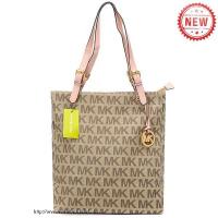 michael kors jet set logo groot beige bakken Tassen Rotterdam misvr829